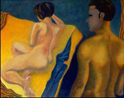 Yellow Mattress -- 60" x 48" -- oil on canvas