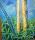Bamboo -- 20" x 24" -- oil on canvas