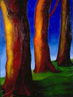 Susan’s Trees -- 30" x 40" -- oil on canvas