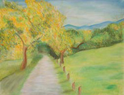 Taafe Road -- 26" x 20" -- pastel on paper