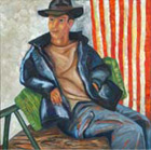 Boy In Blue Jacket -- 36“ x 36“ -- oil on canvas